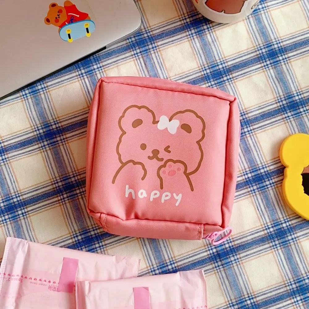 Bentoy Milkjoy Women Sanitary Napkin Bag Girls Korea Coin Purse Card Case Clear Tampon Japan Storage Holder Waterproof Make up | Багаж и