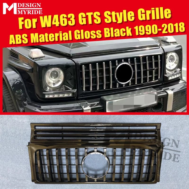 W463 решетка GT Grills подходит для MercedesMB G Class Sports G500 G550 1:1 замена Передняя решетка без знака ABS черный 1990