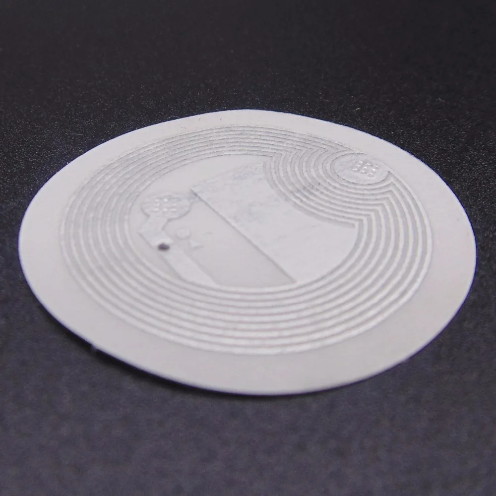 

(10PCS/LOT) 25mm Universal Label RFID Tags and All NFC Phones White NFC Stickers Protocol ISO14443A13.5
