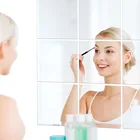 4 шт.6 шт.9 шт.16 шт. 15*15 см зеркальная Настенная Наклейка квадратная самоклеящаяся акриловая зеркальная плитка наклейка s для спальни ванной комнаты домашний декор