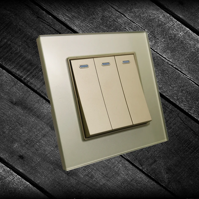 diy champagne gold socket free combination wallpad uk eu socket usb tv data audio outlet free global shipping