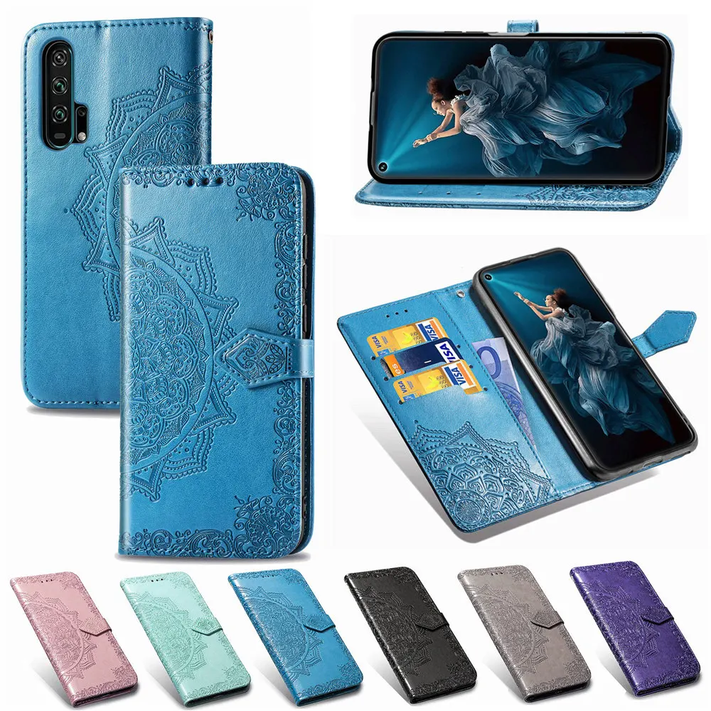 Чехол с тиснением для huawei Honor 20 8A 7C 7A Pro Кожаный Бумажник-книжка чехол для Honor 8 9 10 20 Lite 10i 20i 9i 9n вид 20 чехол для телефона