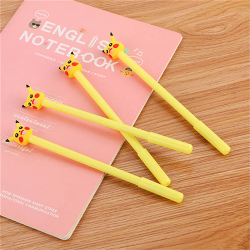 1 шт. каваи ручки с забавными карманами pet Покемоны гелевая ручка Канцелярия для