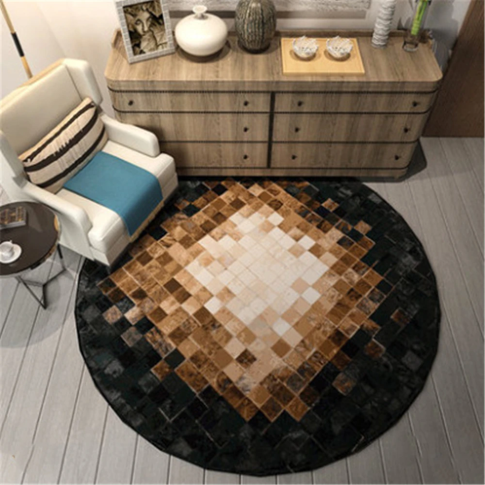 3D Круглый ковер современный для спальни Декор ковры гостиной Креативный дизайн