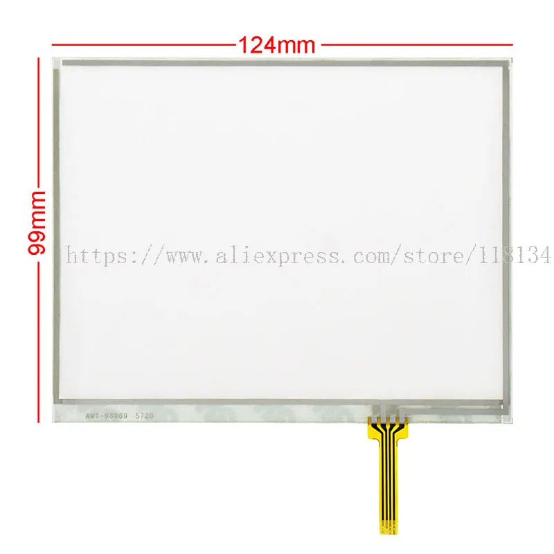 Panel de cristal con pantalla táctil AMT98969 AMT130 98969000 103801319 AMT 98969, 125mm x 100mm, 129mm x 99mm