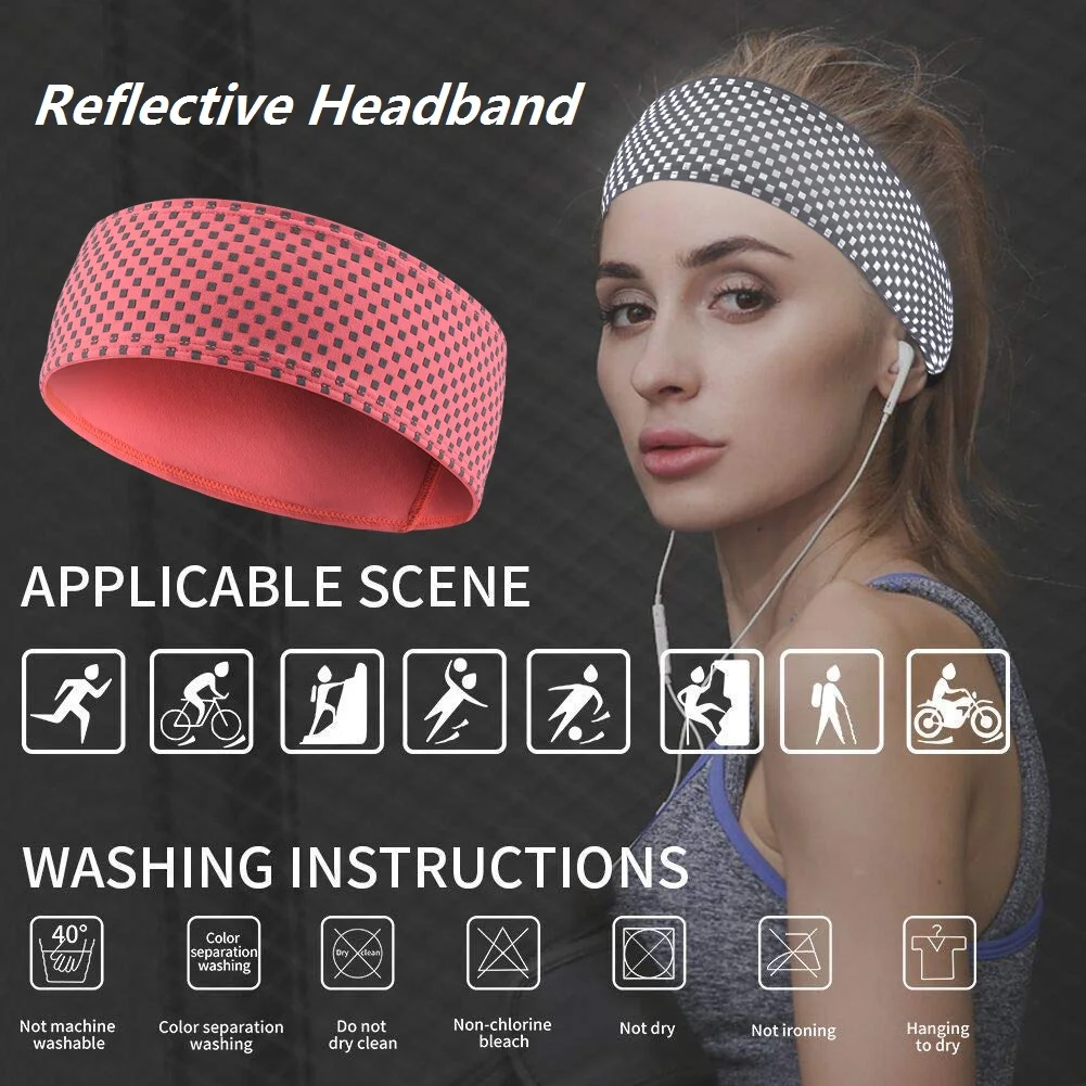 Мужские и женские дышащие спортивные головные уборы со светоотражающей полосой