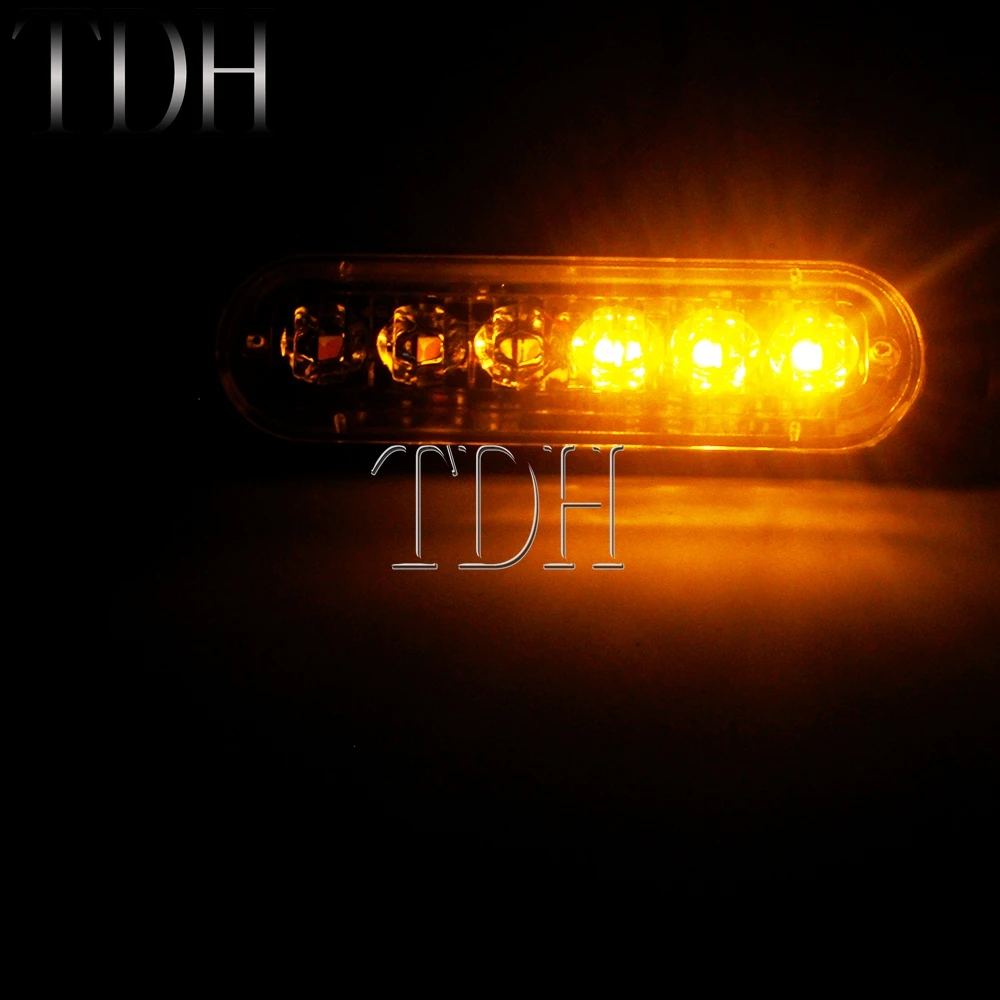 

6 LED Warning Signal Light Moto Indicator Blinker Tail Lights 12V Emergency Flash Warning Caution Light For Truck Car Motorcycle