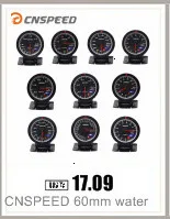 CNSPEED " 52 мм 12 В тройной датчик давления масла вольт метр Температура воды Механический 3в1 хромированная панель тройной стол yc101194