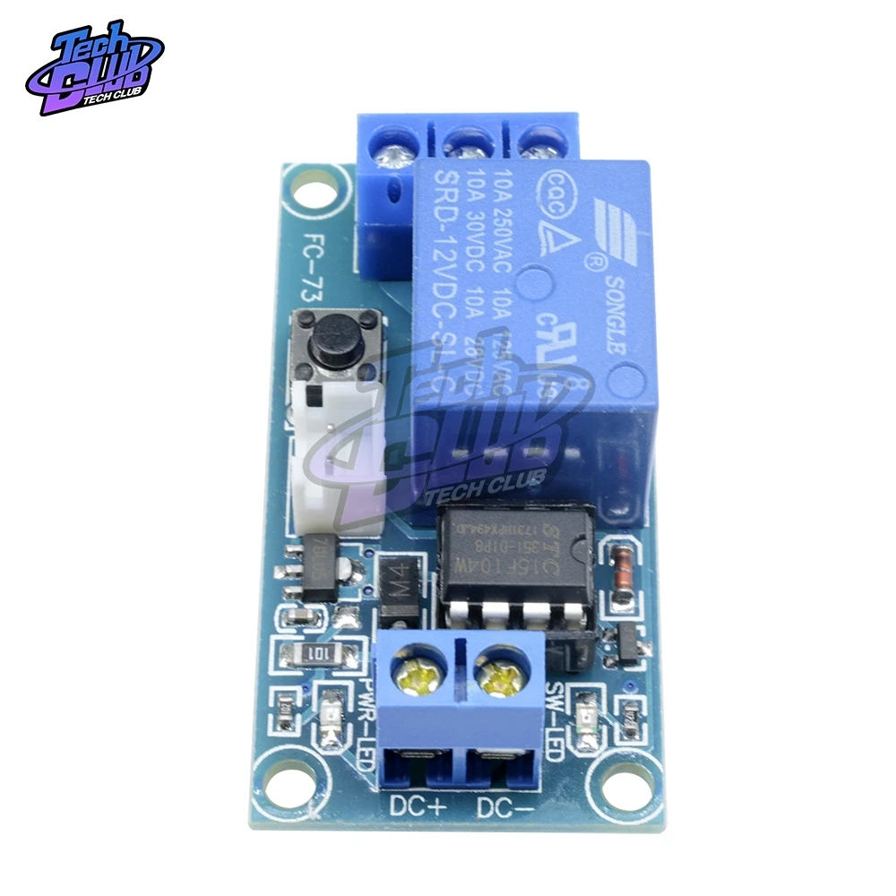 Одноканальный релейный модуль 12 В с блокировкой бистируемого переключателя