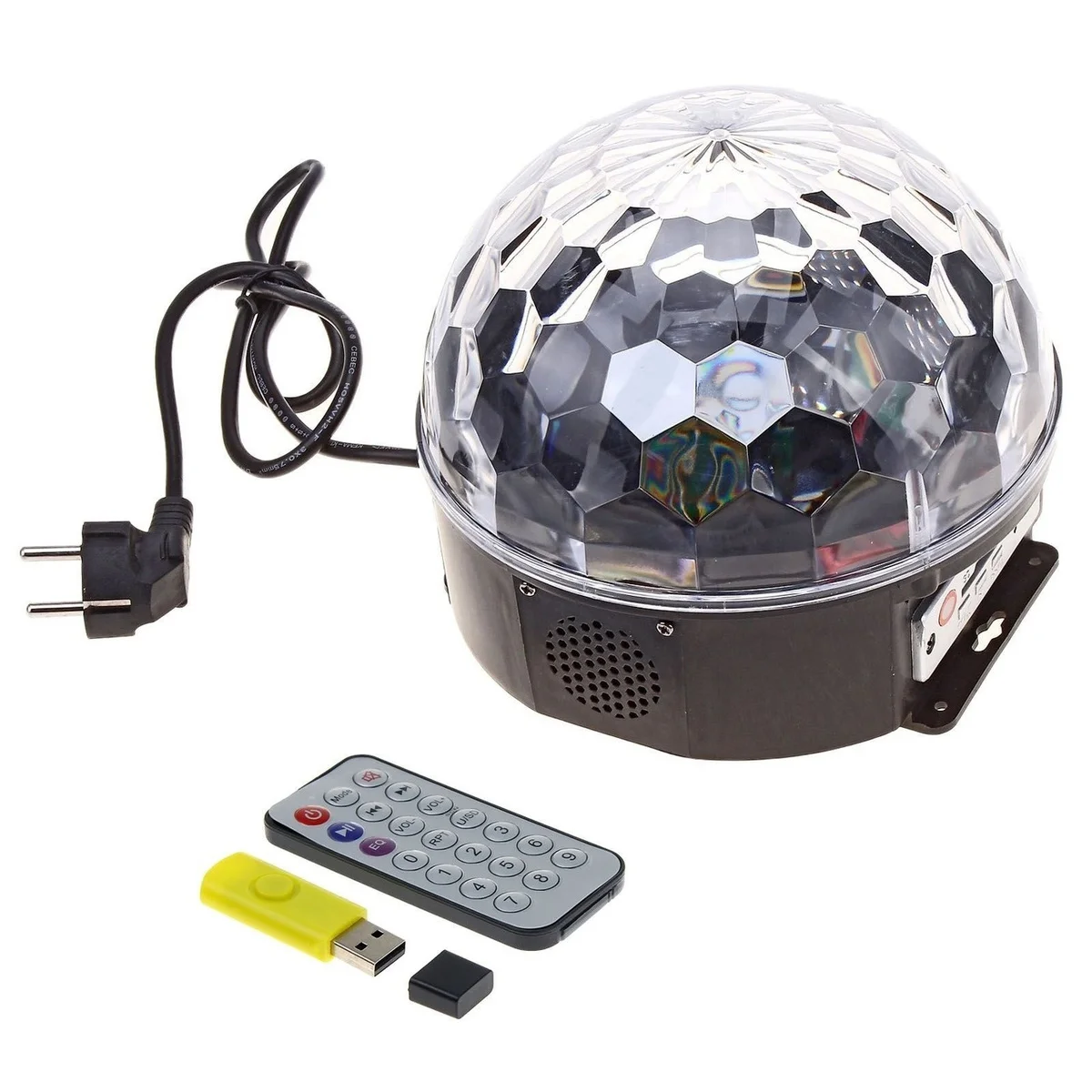 Диско шар Magic Ball Light MP3 с bluetooth флешкой и пультом (цветомузыка) | Освещение