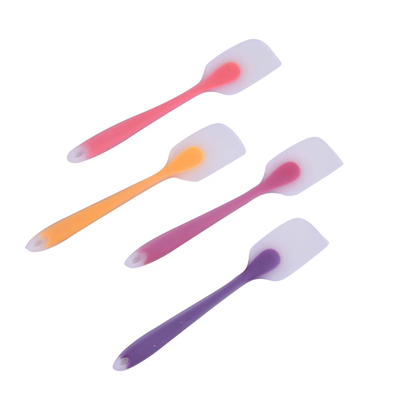 Антипригарная силиконовая лопатка скребок для смешивания кондитерских изделий