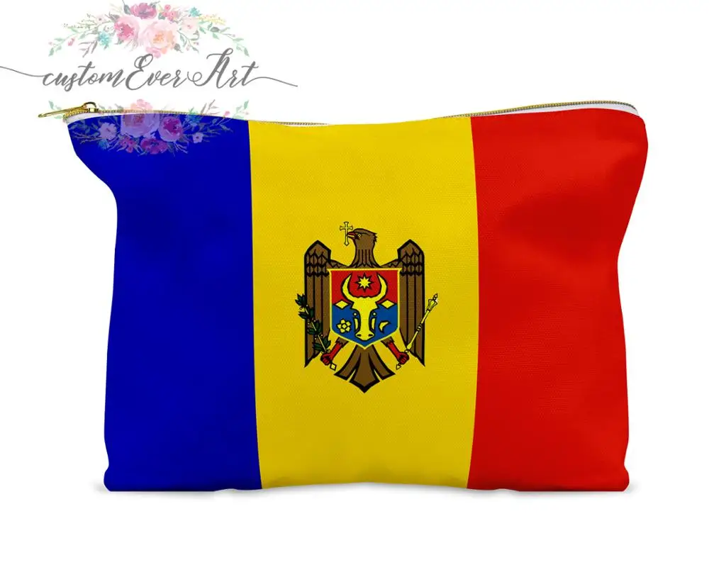 Moldova косметичка Персонализированная маленькая на молнии сумка для подружки