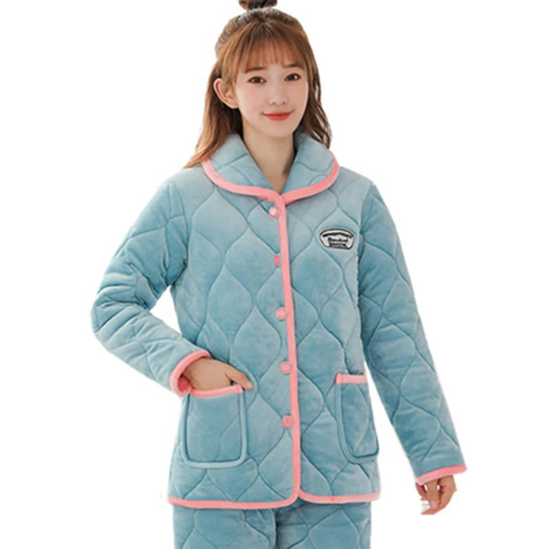 Домашний женский пижамный комплект зимние женские пижамные комплекты Новый