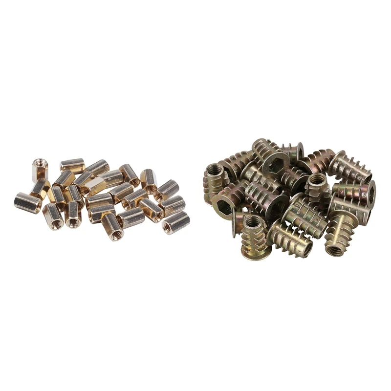 

Латунная Шестигранная стойка M4 X 10 мм, аксессуары для столбов и 20 шт. м6x 15 мм, гайка с резьбой и шестигранным отверстием, 25 шт.