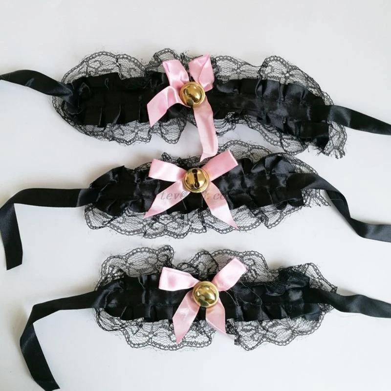 Женский Атласный Костюм для косплея с оборками и кружевным воротником колье