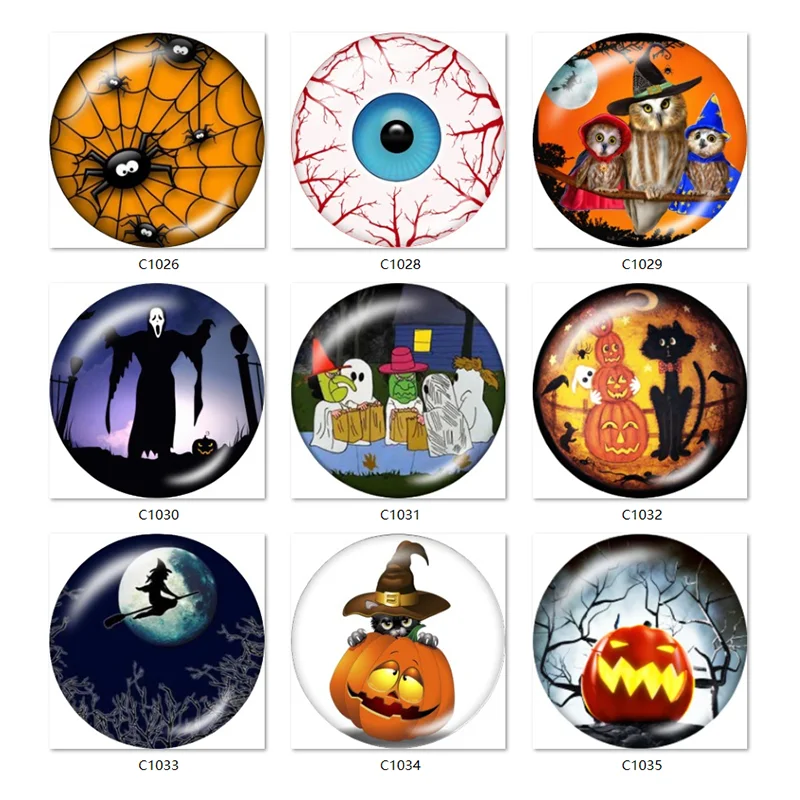 

Классическая флейта в виде тыквы для Хэллоуина, 12 мм/18 мм/20 мм/25 мм, круглая фотография, флейта с плоской задней поверхностью, фурнитура для и...