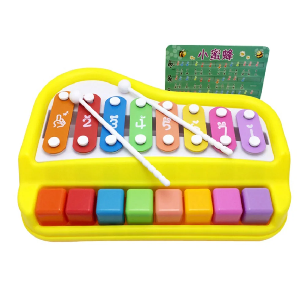 

Kids Percussion Eight-tone Hand Knocking on the Piano Hand Knock Xylophone Glockenspiel Musical Educational for Boys