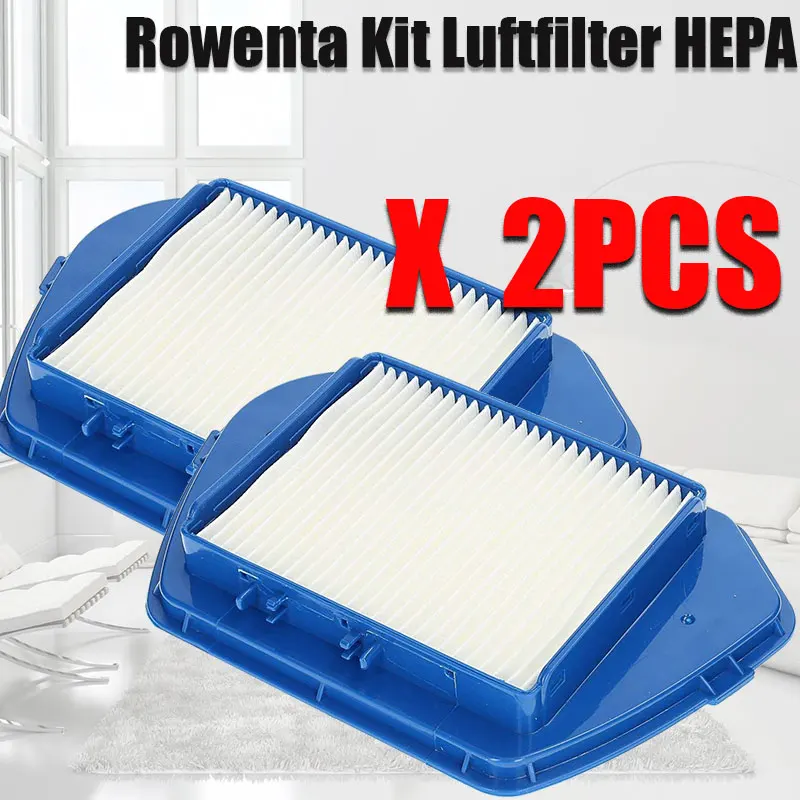 2pcs Пылесос аксессуары комплект частей Hepa пылевые фильтры для Rowenta ro53 Compacteo Ergo Cyclone-zr005501 Zyklon ZR005501 - Цвет: 2pcs