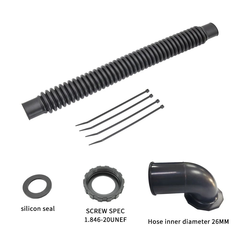 Diving Round Corrugated Hose Jacket BCD Sidemount Rubber Inflator Pipe For Buoyancy Control Device 14/16/19 Inch | Спорт и