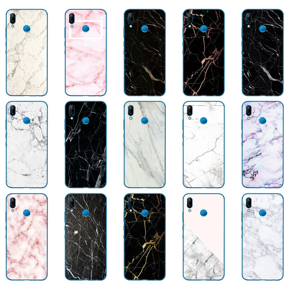 44DD мраморный камень Мягкий силиконовый чехол для Huawei P9 P10 P20 P30 Lite mate 10 20 PRO lite p smart