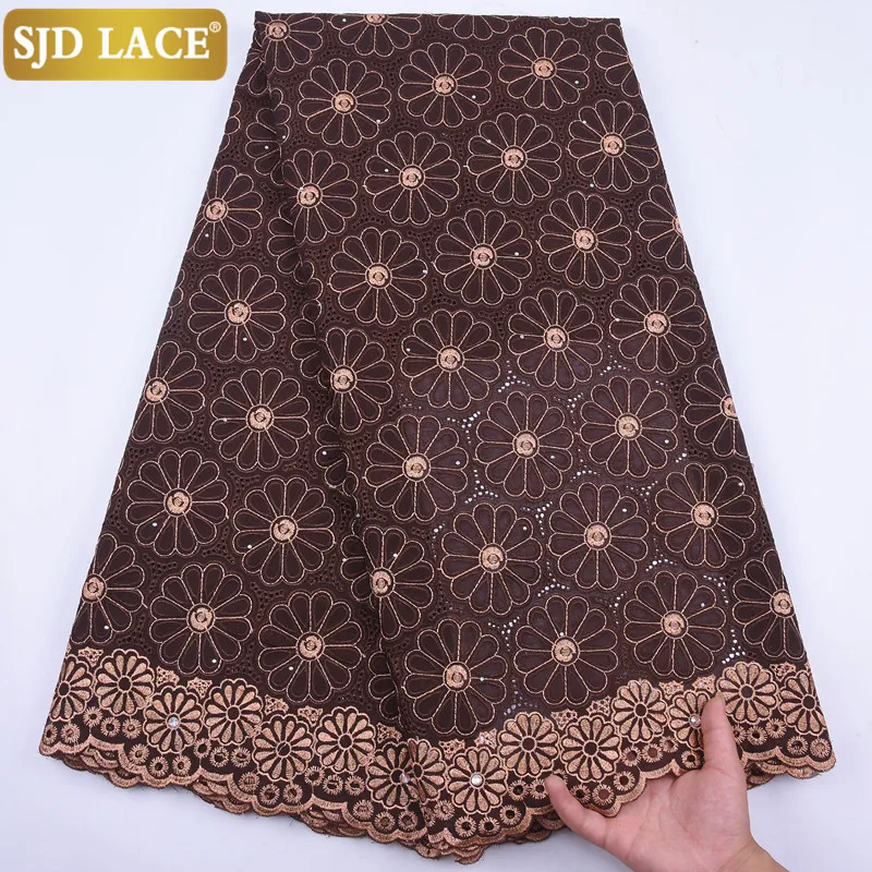 SJD кружево зеленого цвета африканская кружевная ткань вышивка цветок