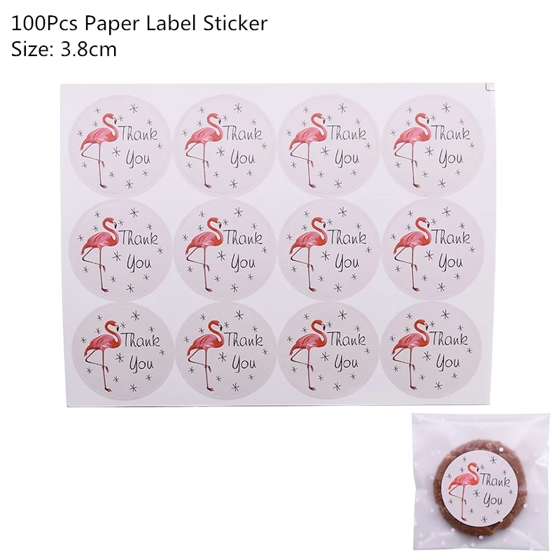 100pcs Label Sticker 25pcs Kraft Paper Bags Treat Candy Bag Chevron Polka Dot Bags for Wedding Birthday Xmas New Year Party Favors Supplies Gift Bags - Цвет: 100pcs Label Sticker