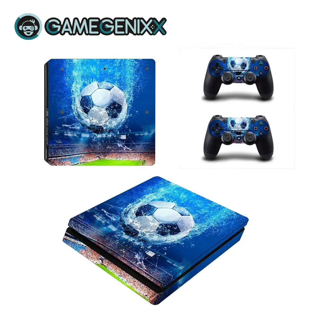 GAMEGENIXX Кожа Наклейка виниловая обложка для PS4 Slim консоли и 2 контроллеров