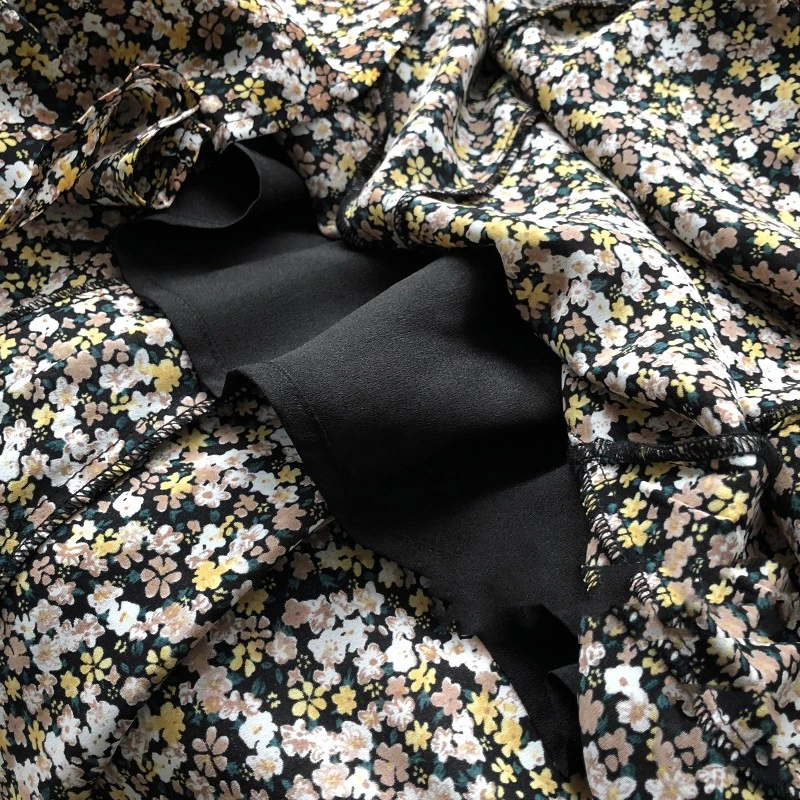 

Floral Mermaid Skirts Women Spring Summer 2021 Vintage High Waist A-line Fashion Casual Mid Calf Ladies Skirts Womens