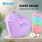 Респираторная маска KN95 Black FPP2, 10-100 шт., с фильтром, Корейская многоразовая ffpp2 ffp2mask CE ffp3