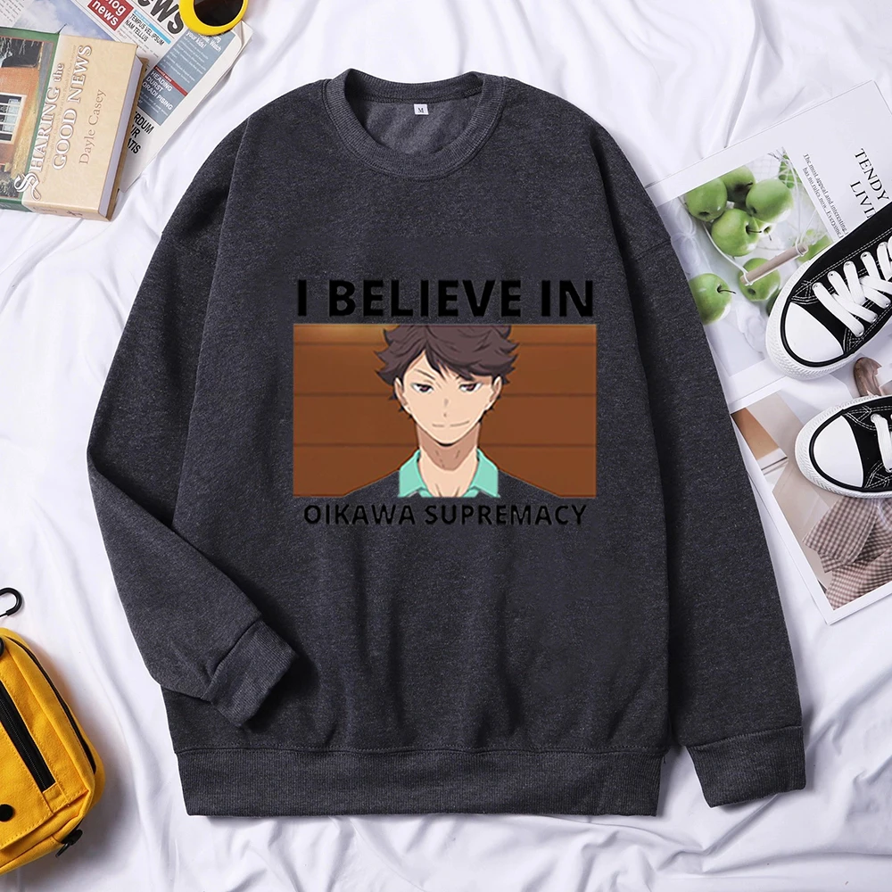

Haikyuu Hoodies Men Arasuno Fly High School Sweatshirts Karasuno Volleyball Club Hoodie Japanese Anime Pullovers Tops Streetwear