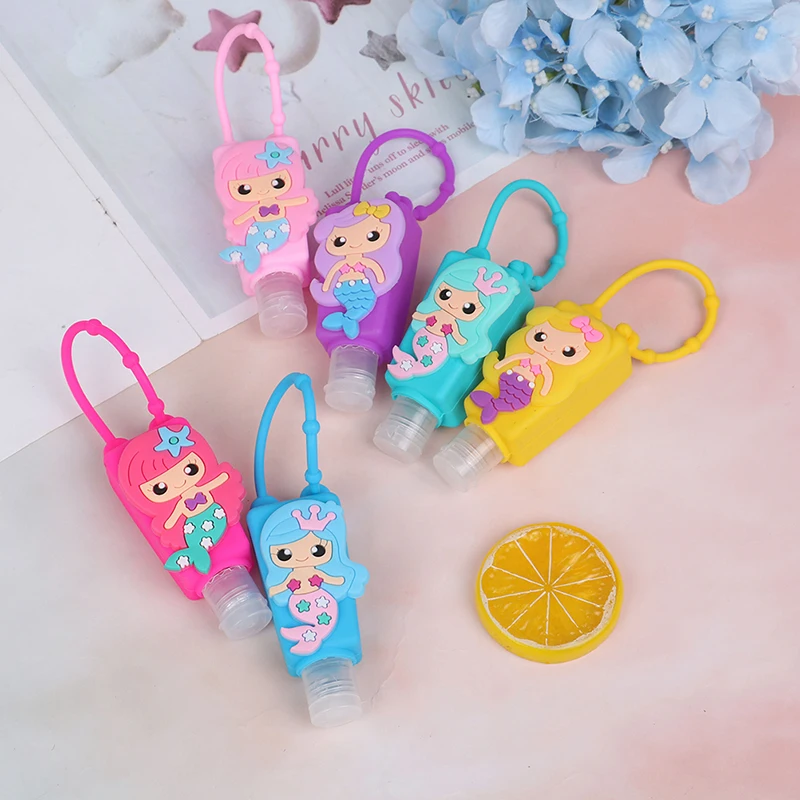 30ml Embossed Cute Colored Cartoon Owl Shape Silicone Mini Hand Sanitizer Detachable Cover Travel Portable Refillable Bottle | Дом и сад