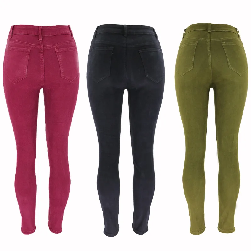 

New Autumn women fashion casual Denim Pants boyfriend hole womens jeans high waisted jeans women pants female trousers