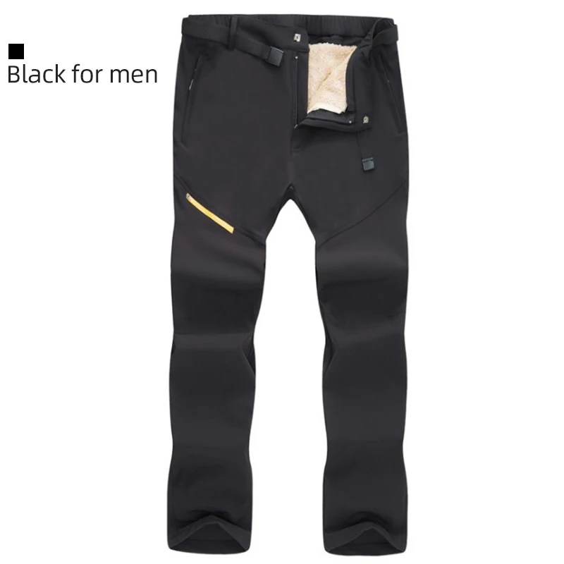 black for men Copozz зимние походные брюки для улицы быстросохнущие съемные Водонепроницаемые брюки для кемпинга рыбалки скалолазания негабаритных - Цвет: black for men