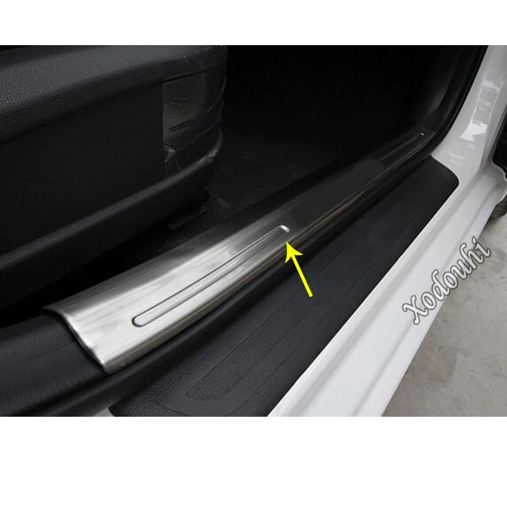 

Car Cover Pedal Door Sill Scuff Plate Inner Built Threshold Trim Parts 4pcs For Hyundai Elantra Avante 2016 2017 2018 2019 2020