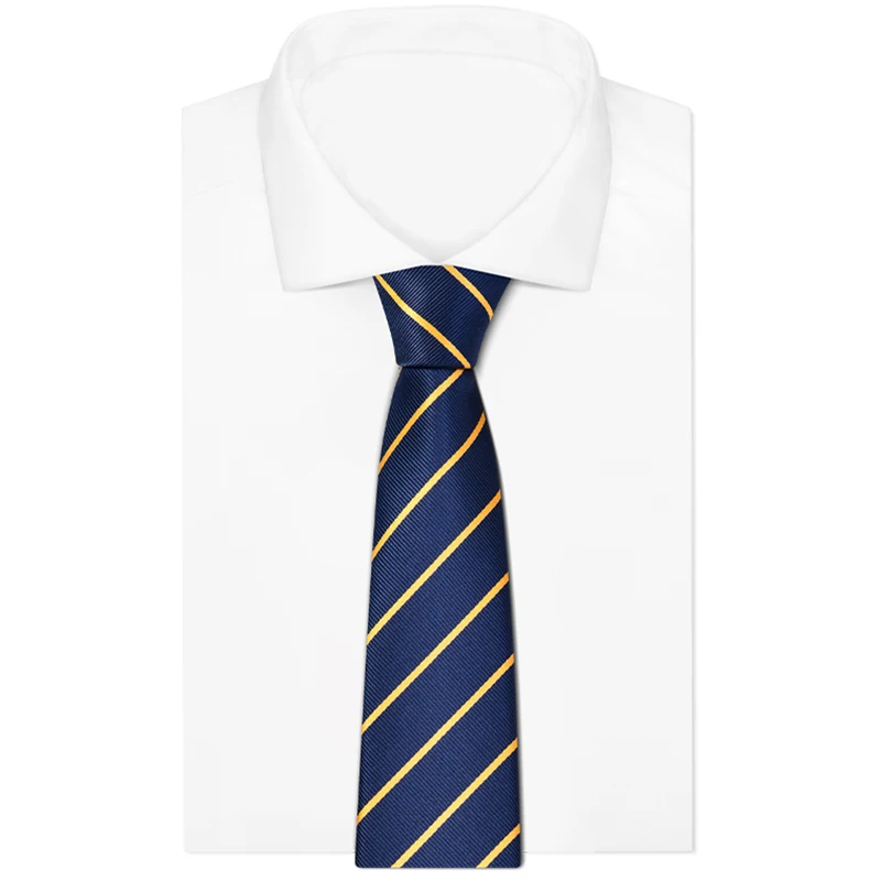 

Luxury Tie Brand Designer 8CM Navy Blue Ties For Men Business Wedding Office Dress Necktie Male Gift With Box 8838