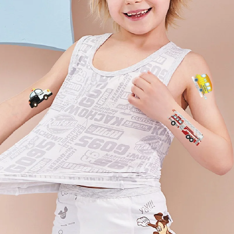 10 шт./компл. новогодние цветные Переводные татуировки для детей Мультяшные аниме