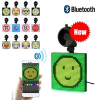 car led display screen car led lamp app bluetooth control gif programmable controll board images custom emoticon car accessories