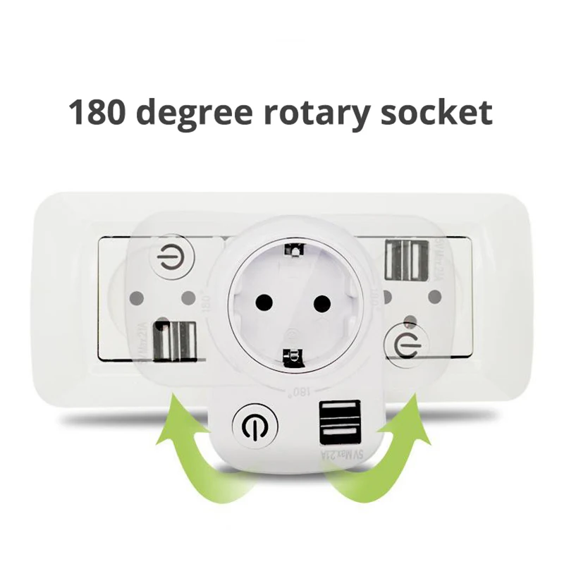 USB Port 250V 2.1A Electric Dual Charger EU Plug Intelligent In Wall Socket Charging Adapter Electrical Sockets | Инструменты