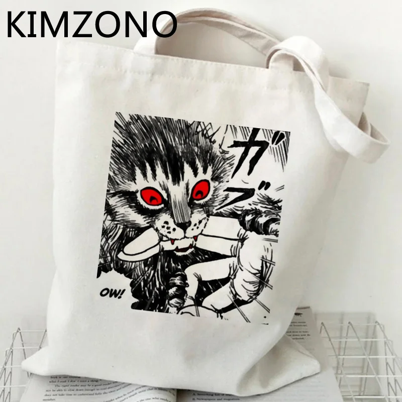 

Сумка для покупок Junji Ito, многоразовая сумка для покупок из ткани