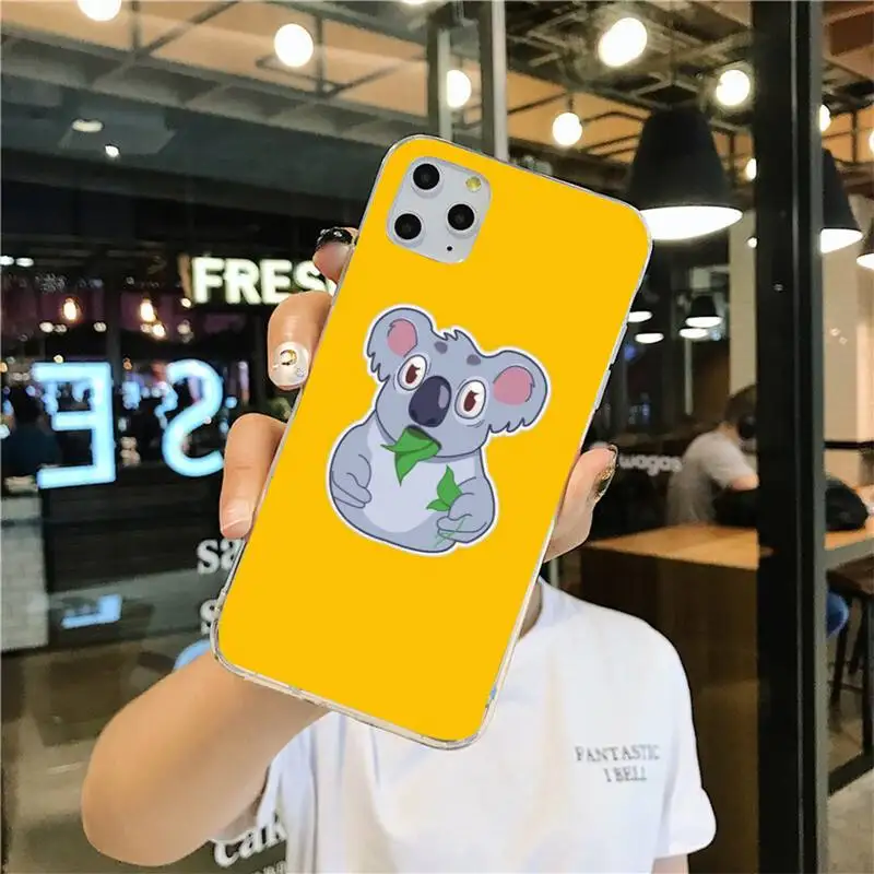 Милый чехол для телефона с изображением животных Коала iPhone 11 pro XS MAX 8 7 6 6S Plus X 5S SE 2020