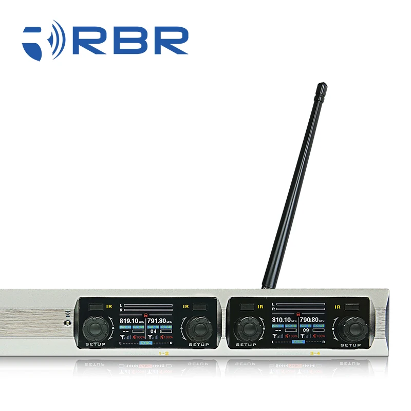 저렴한 충전식 회의 스타일 Bm804k 4 채널 무선 마이크