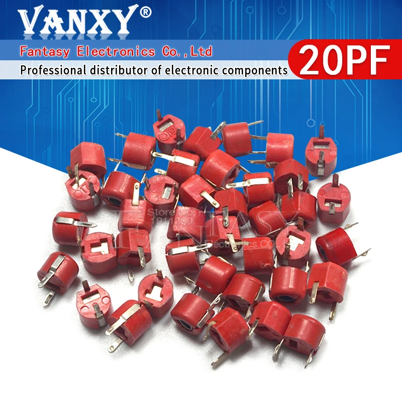 20 шт 20P 20PF 6 мм JML06 1 DIP триммер Регулируемый конденсатор|trimmer adjustable capacitor|adjustable