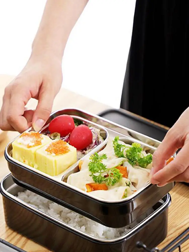 Двусторонний стетоскоп из нержавеющей стали Ланч микроволновая печь бокс