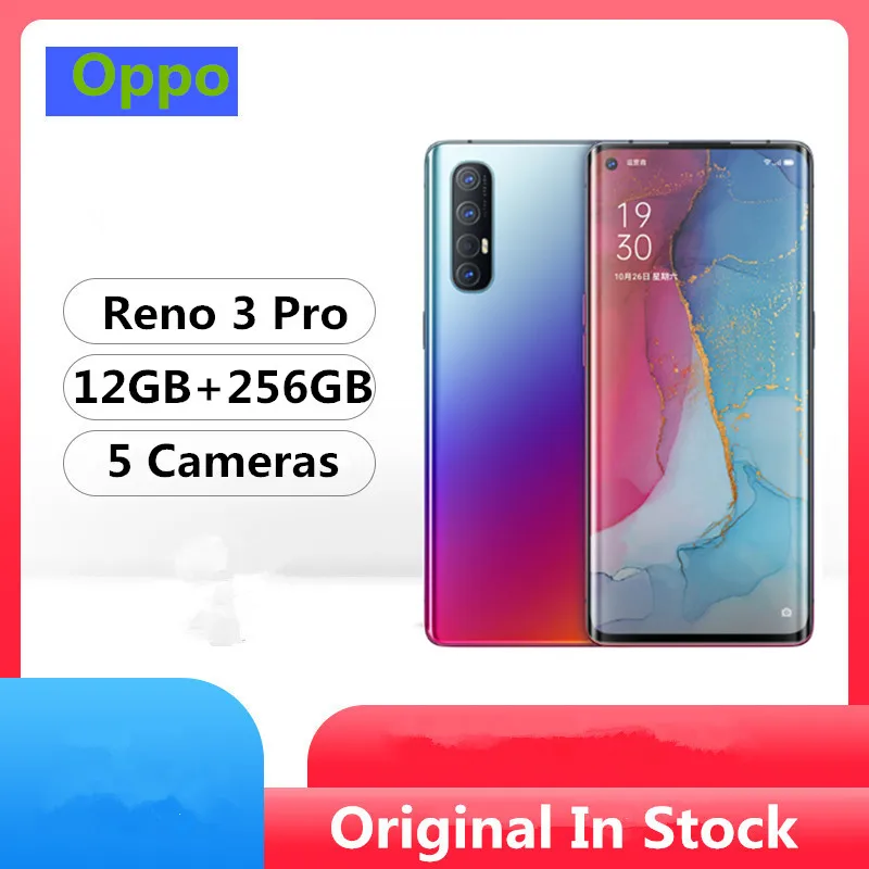 В наличии Oppo Рино 3 Pro 5G смарт телефон Snapdragon 76 6 5 &quot90 Гц 12 Гб Оперативная память 256