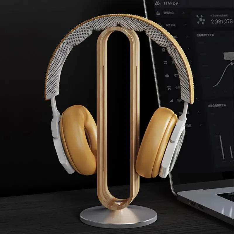 

Wood Aluminum Headphone Stand Gaming Headset Earphone Display Rack HANGer Holder Bracket Headsets Storage Accessories New