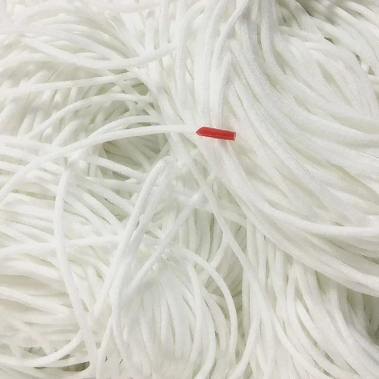 3MM Black White Mouth Round Elastic Band Rubber String Face Mask Rope Ear Cord Belt For DIY Clothing Craft Accessory 10Yard |