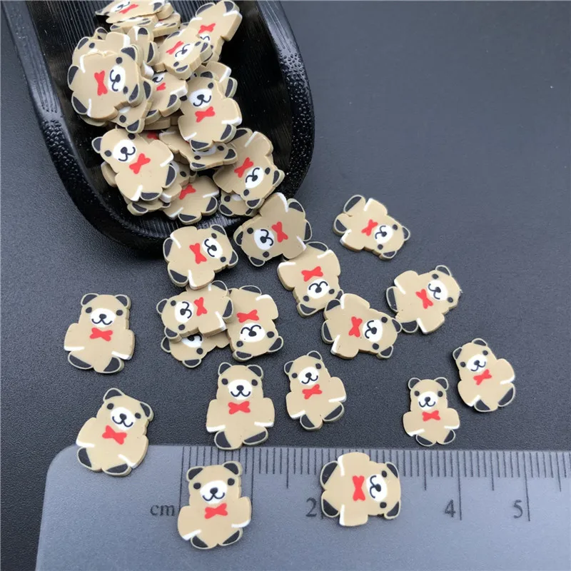 Полимерная глина в виде медведя 50 г для детского творчества мягкая рукоделия