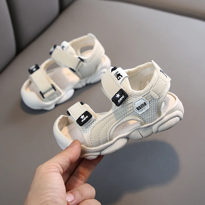 Сандалии Детские с мягкой подошвой модная пляжная обувь в Корейском стиле