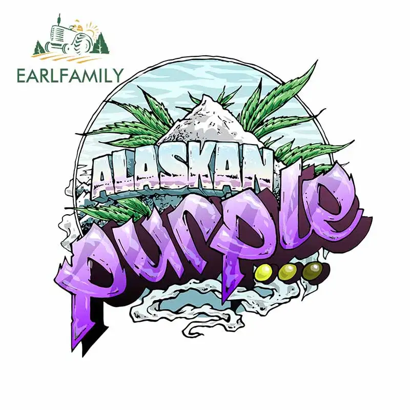 EARLFAMILY 13 см x 12 3 для ляски фиолетовый автомобиль грузовик наклейка авто