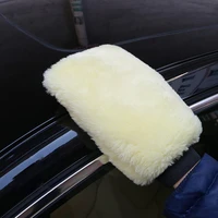 1pc car wash wool gloves wool velvet waxing thick double sided gloves car cleaning tools cleaning supplies